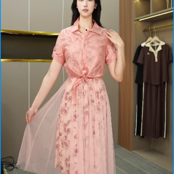 (779-H)洋气时尚休闲女士潮流连衣裙气质显瘦长袖女神百搭