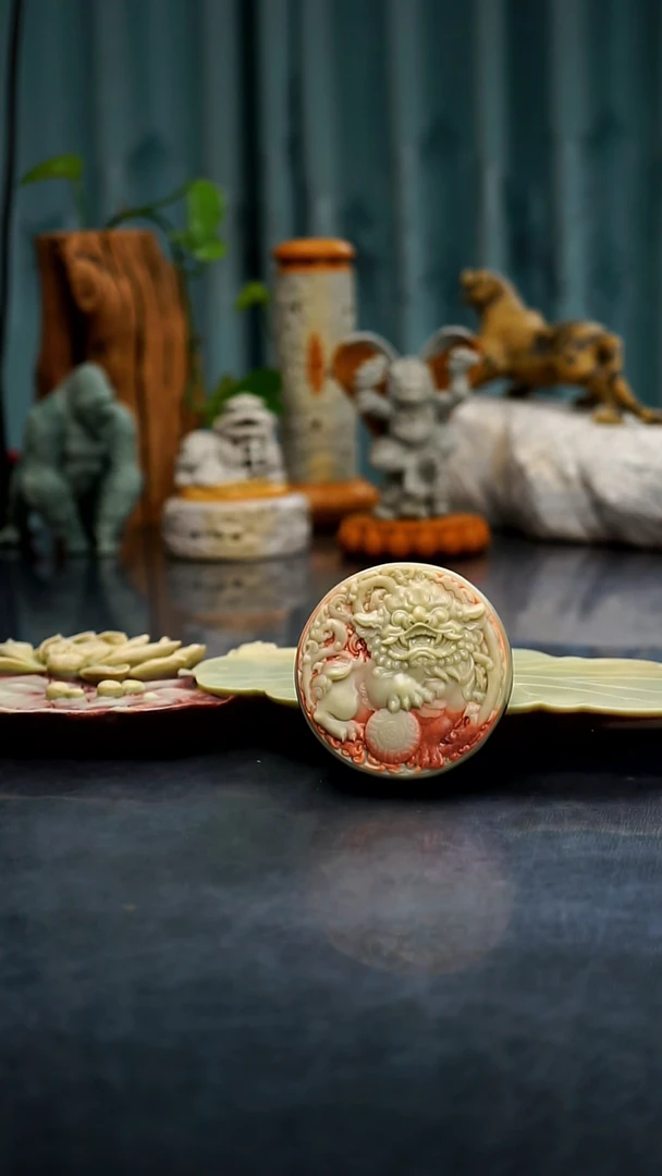 【闪购商品】紫袍玉带石狮子盖置手把