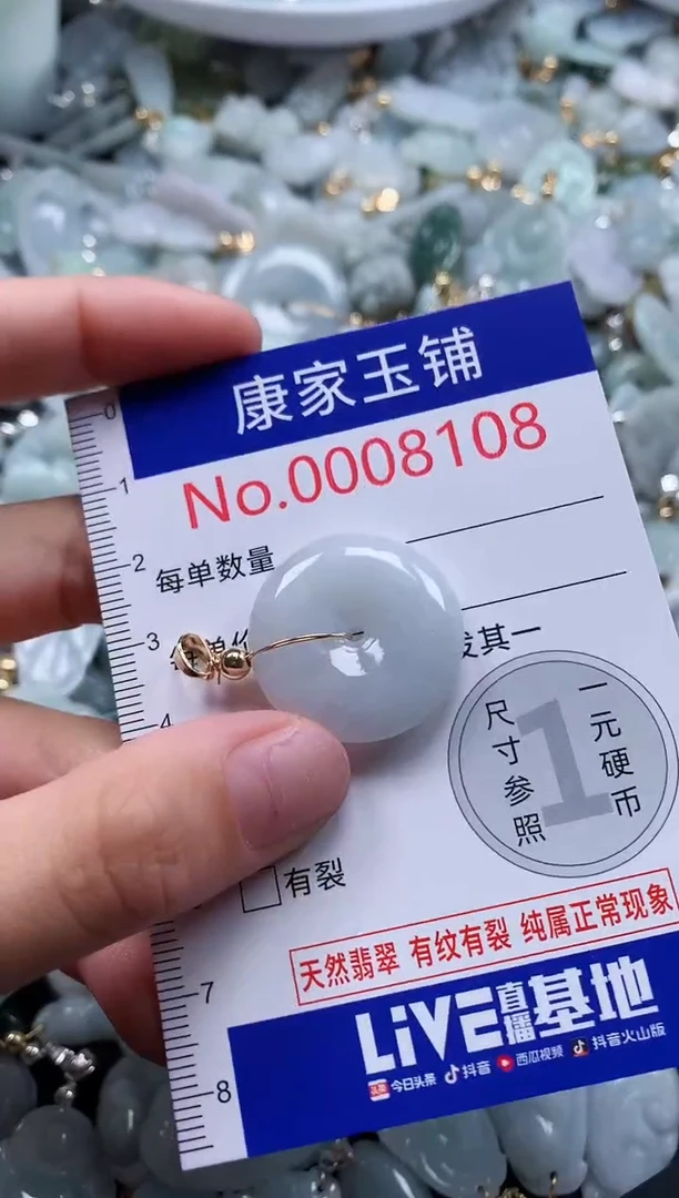 翡翠未镶嵌吊坠(不含链)8108