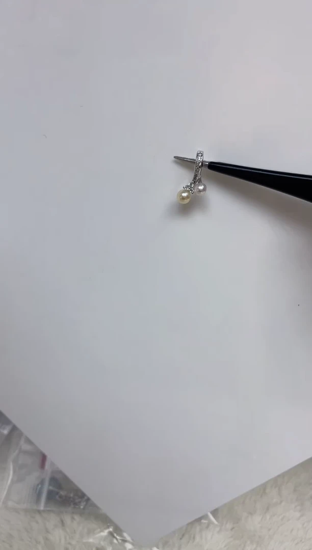 海水珍珠银S925镶嵌颈饰