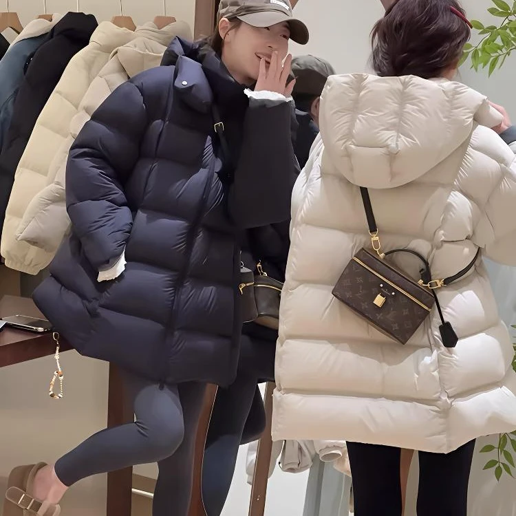 [现货] 【国标鸭绒】短款姐妹款连帽泡芙感百搭休闲潮流