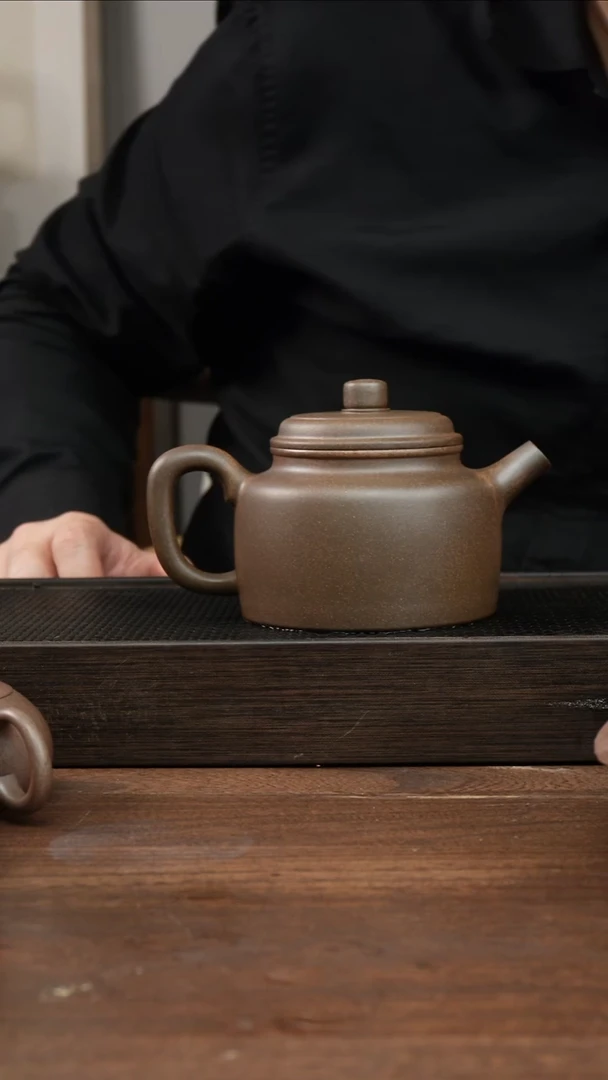 茶杯紫砂远***唤还原烧大德钟     500CC