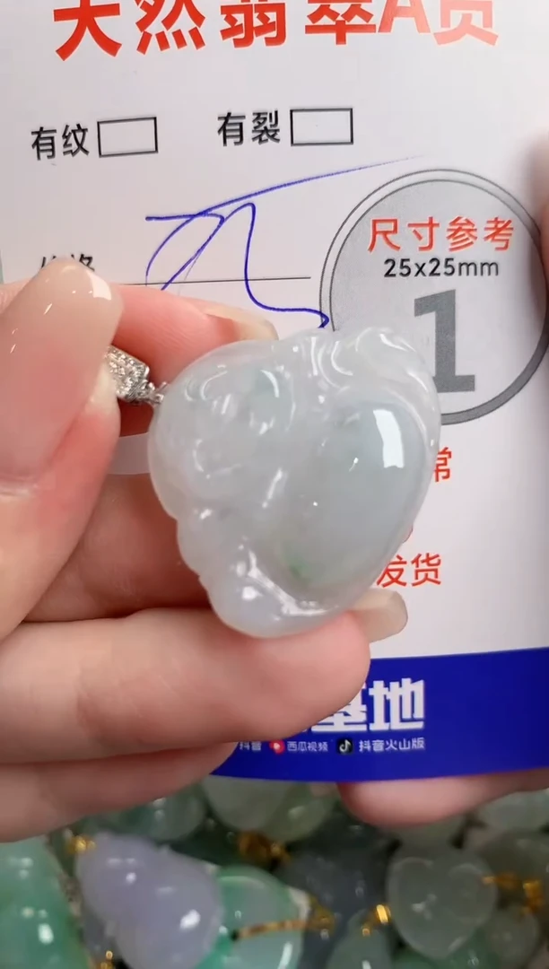 翡翠未镶嵌颈饰23000223