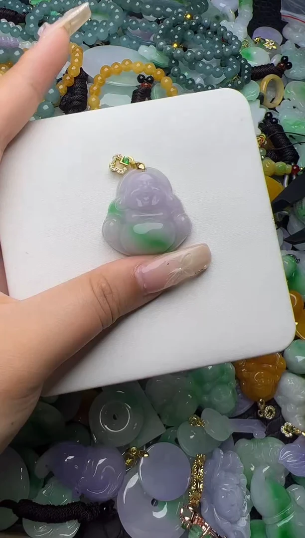 翡翠未镶嵌颈饰天然缅甸翡翠吊坠