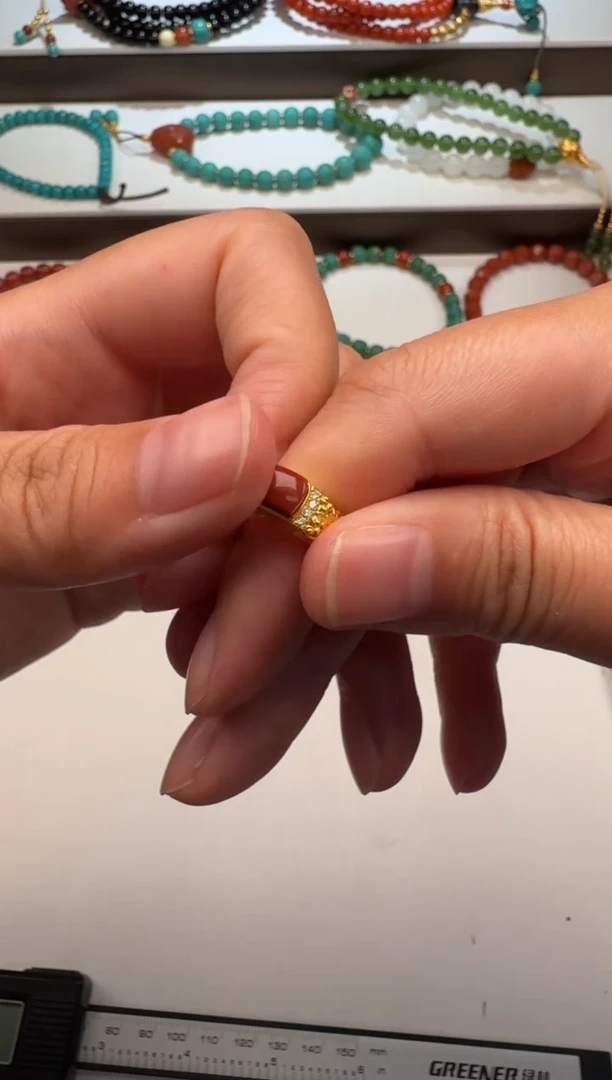 18K金镶嵌绿松石配饰配饰沈*配饰配饰