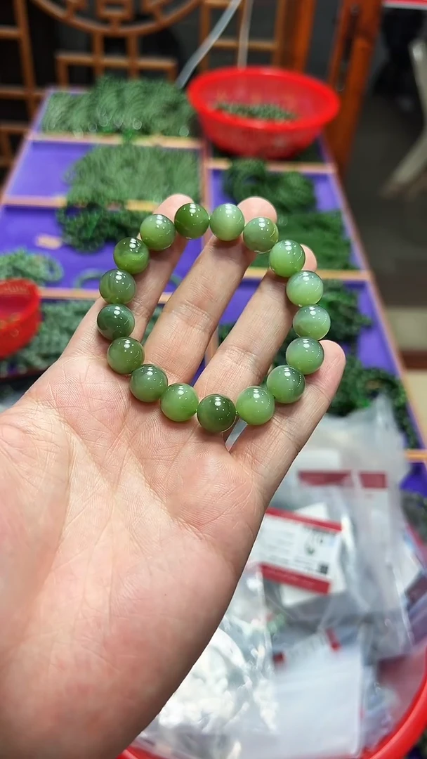 未镶嵌手串和田玉壮壮珠宝俄料猫眼手串卡12