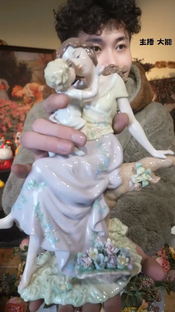 【闪购商品】默认微瑕高端树脂陶瓷摆件W780