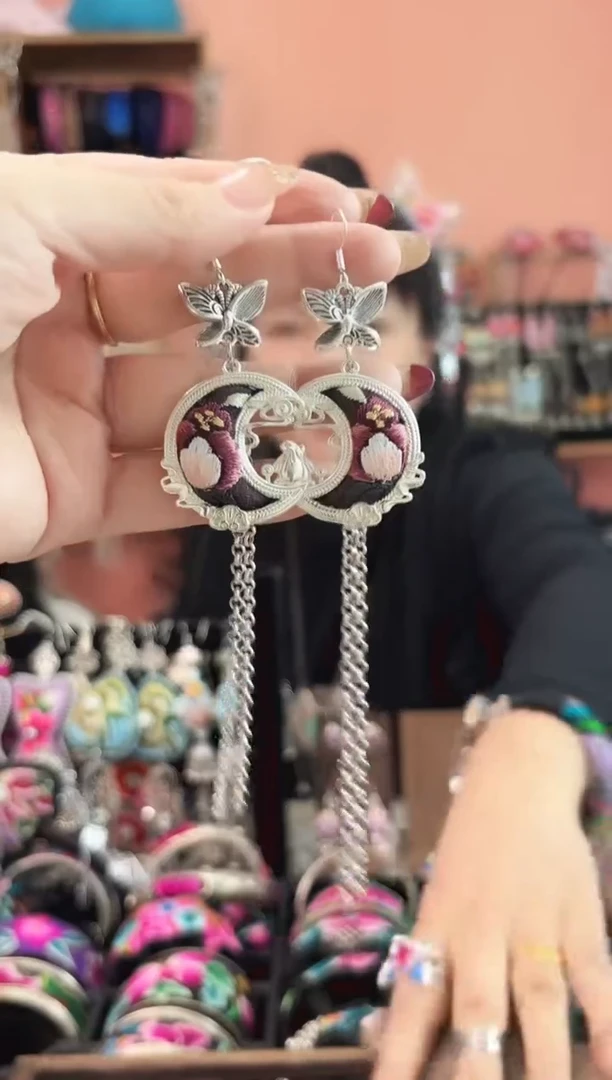 织绣艺枝独绣手工饰品28