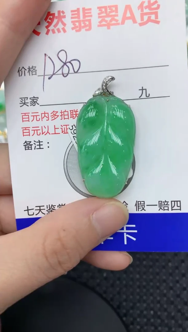 【闪购商品】翡翠颈饰18K金镶嵌111111111