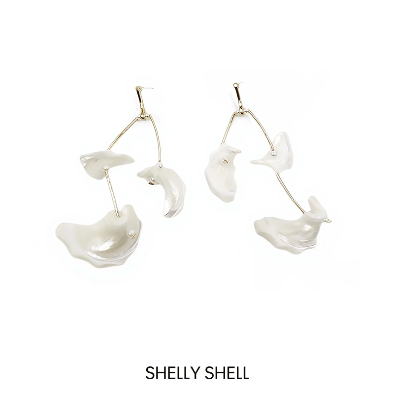 Shelly Shell 铜合金耳饰 海风耳钉 简约时尚小众