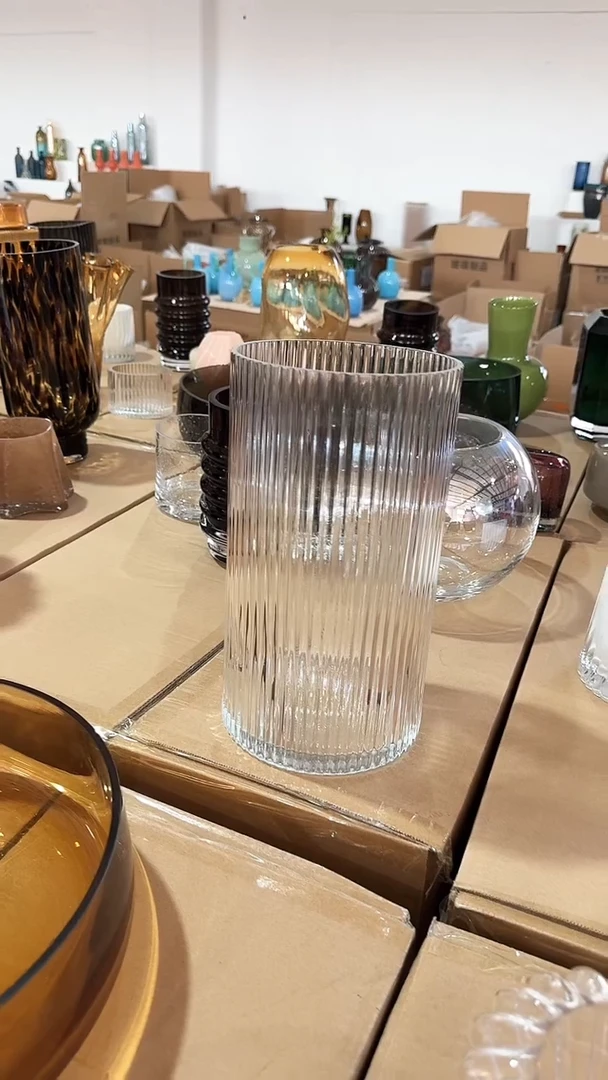 【闪购商品】玻璃透明竖条纹