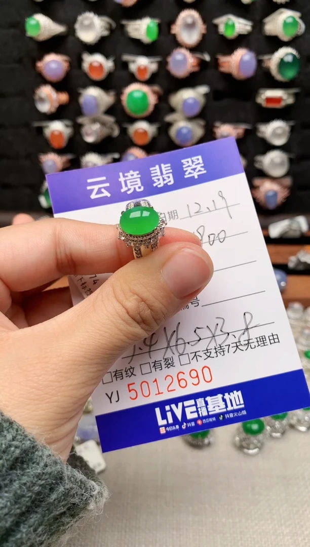 未镶嵌戒指翡翠2690