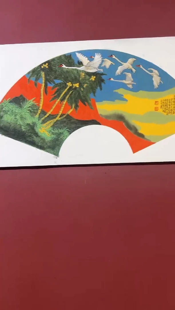 国画段保国 教授  一平尺山水作品