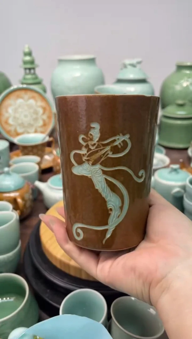 特价福利 微瑕 慧仙青瓷