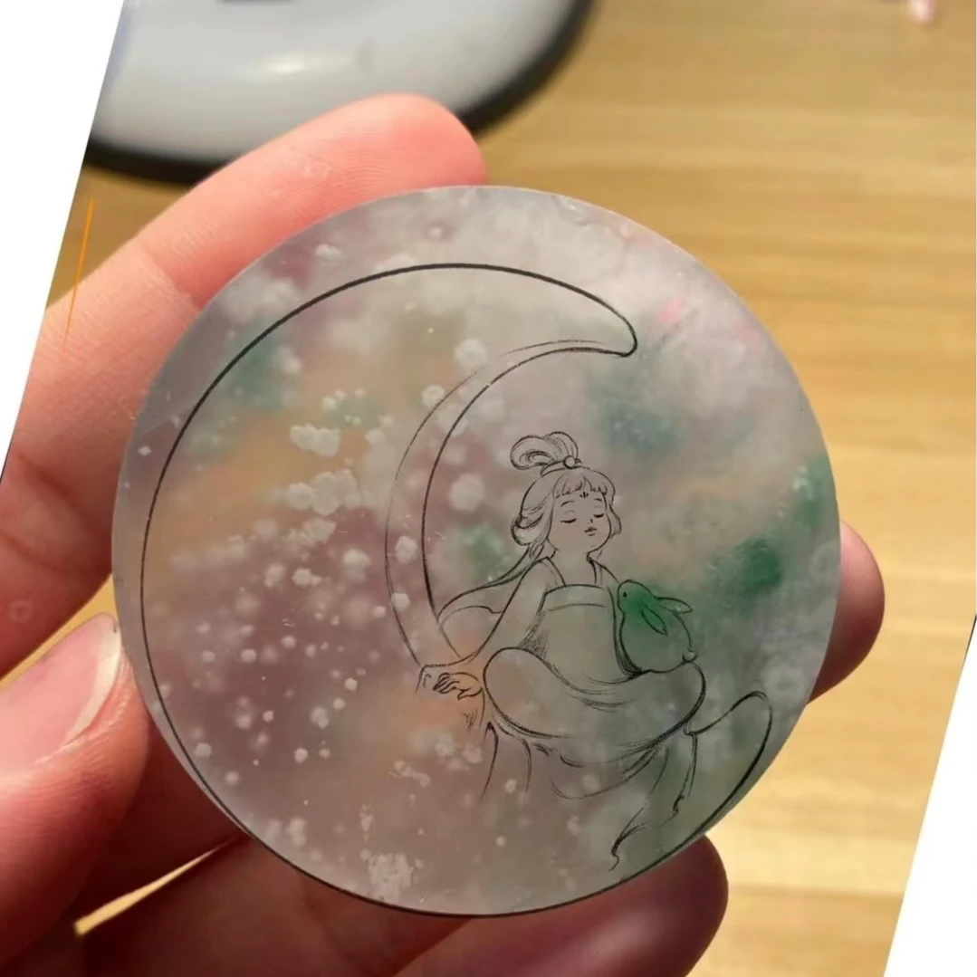 天然a货缅甸翡翠设计吊坠勿拍