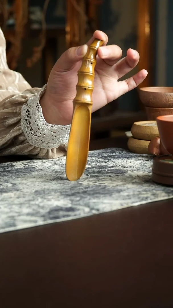 茶杯紫砂104号 茶勺 宜兴紫砂原矿作品