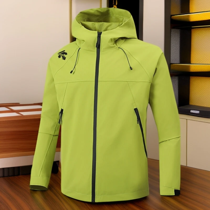 迪桑冲锋衣男款新款三合一外套男户外防暴雨级防风防水黑色登山服