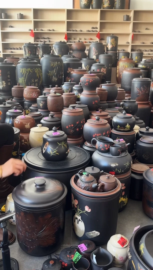 罐瑕疵茶叶罐  彩填  小葫芦 646