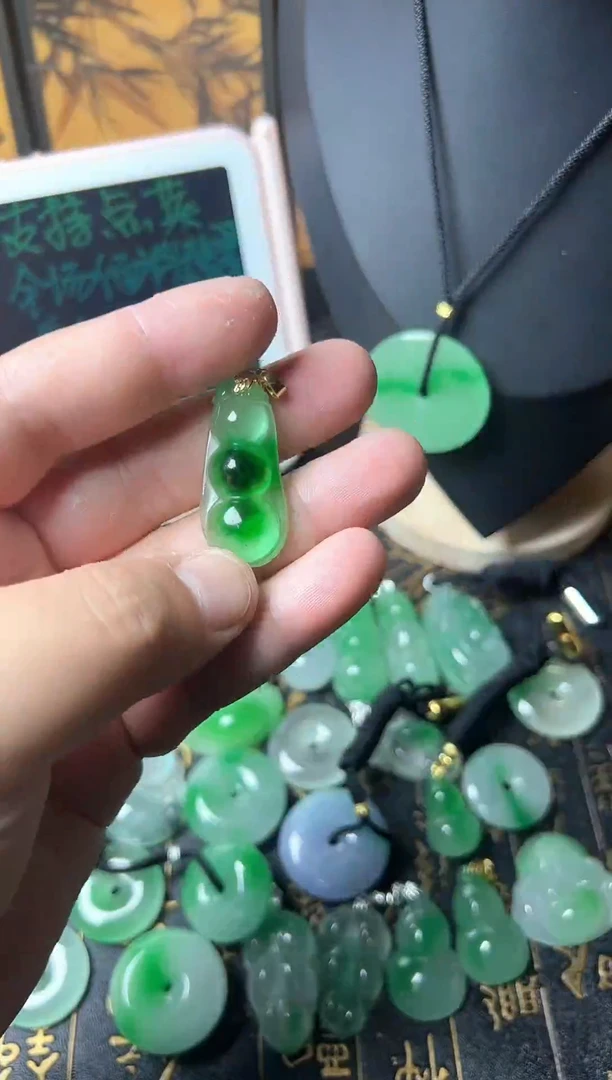颈饰未镶嵌翡翠所见即所得，一图一物