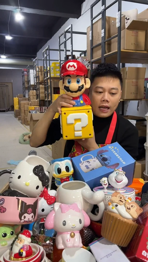 【闪购商品】杯马里奥问号罐一套