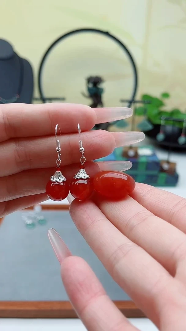 未镶嵌耳饰玛瑙/玉髓321