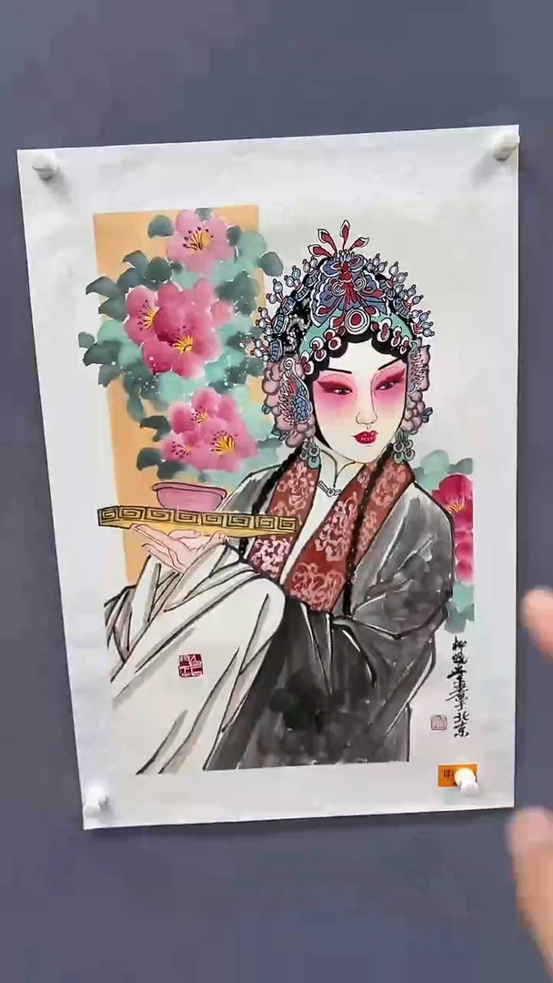 国画柳晓叶绘画3pc戏曲人物