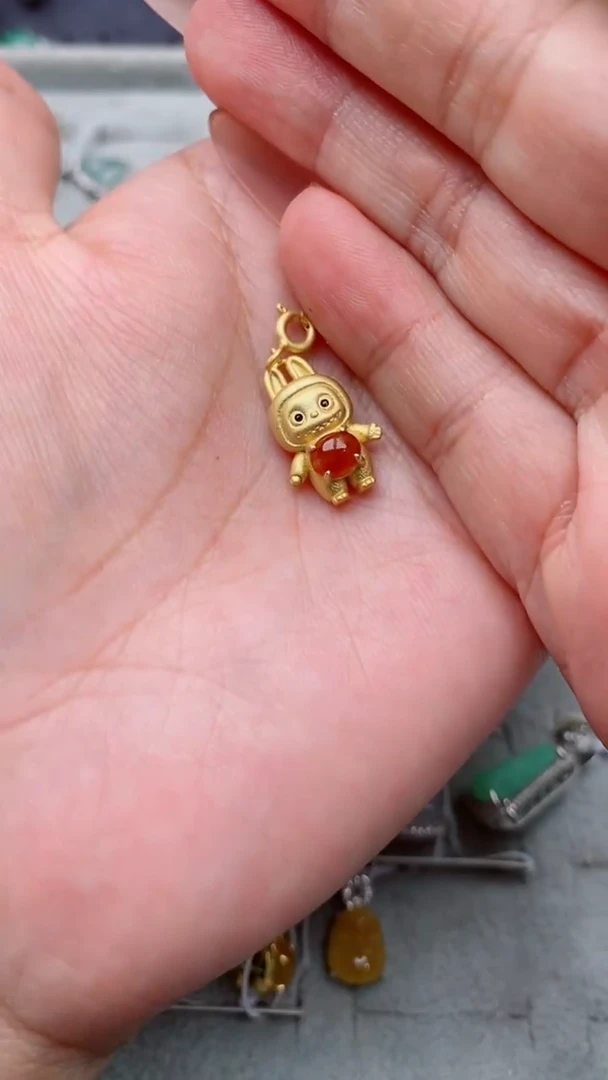 银S925镶嵌戒指翡翠天然A货翡翠11  1-