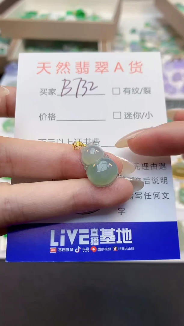 翡翠18K金镶嵌颈饰11111111