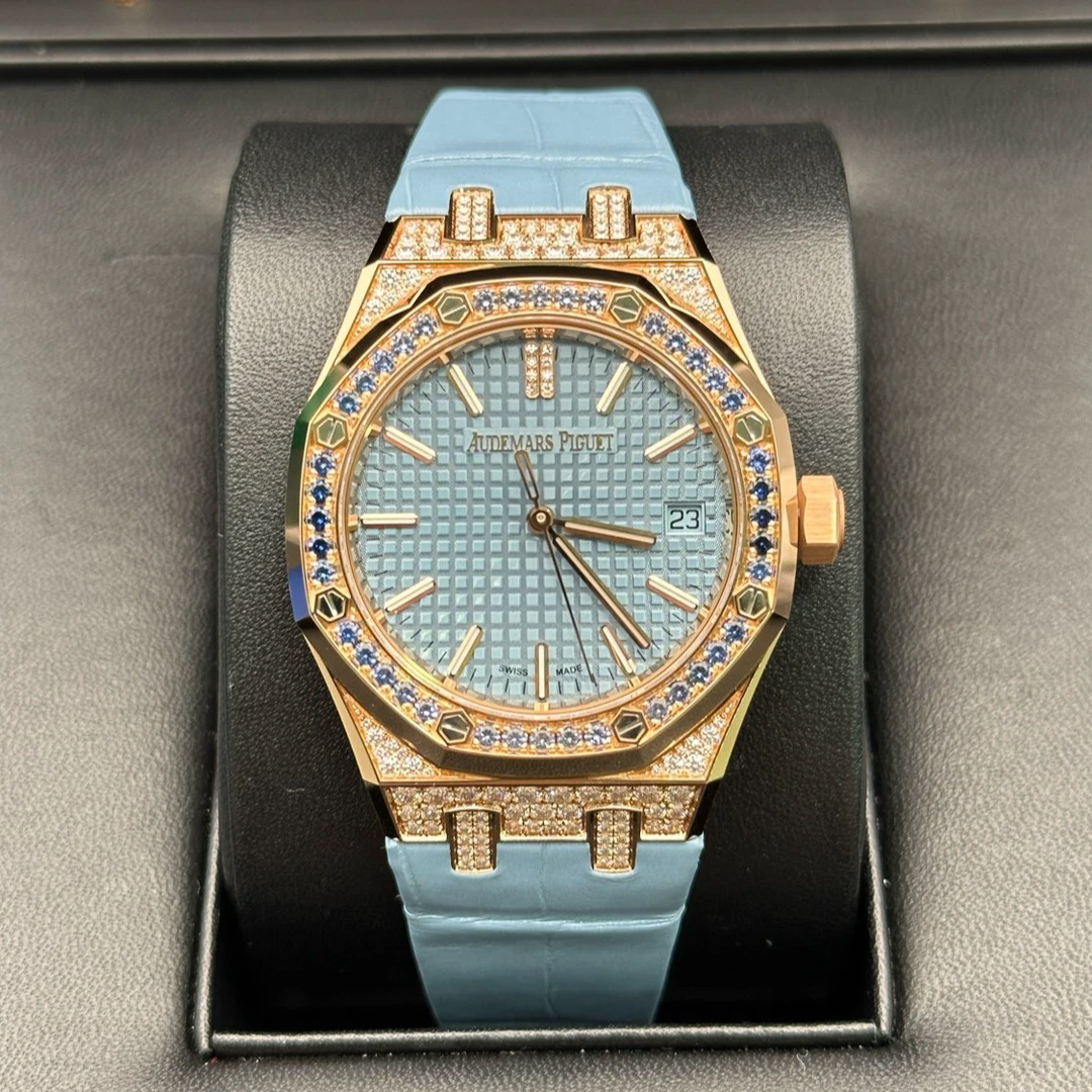 全新未使用 AIPE/爱彼 皇家橡树系列 15551OR冰蓝 全新未使用全套