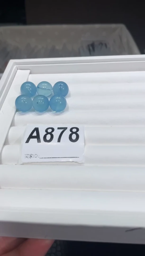 水晶手链未镶嵌A878海蓝宝单珠13多样性发一