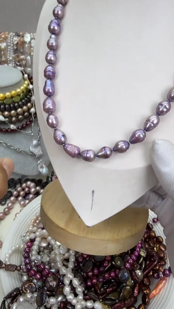 颈饰银S925镶嵌淡水珍珠1