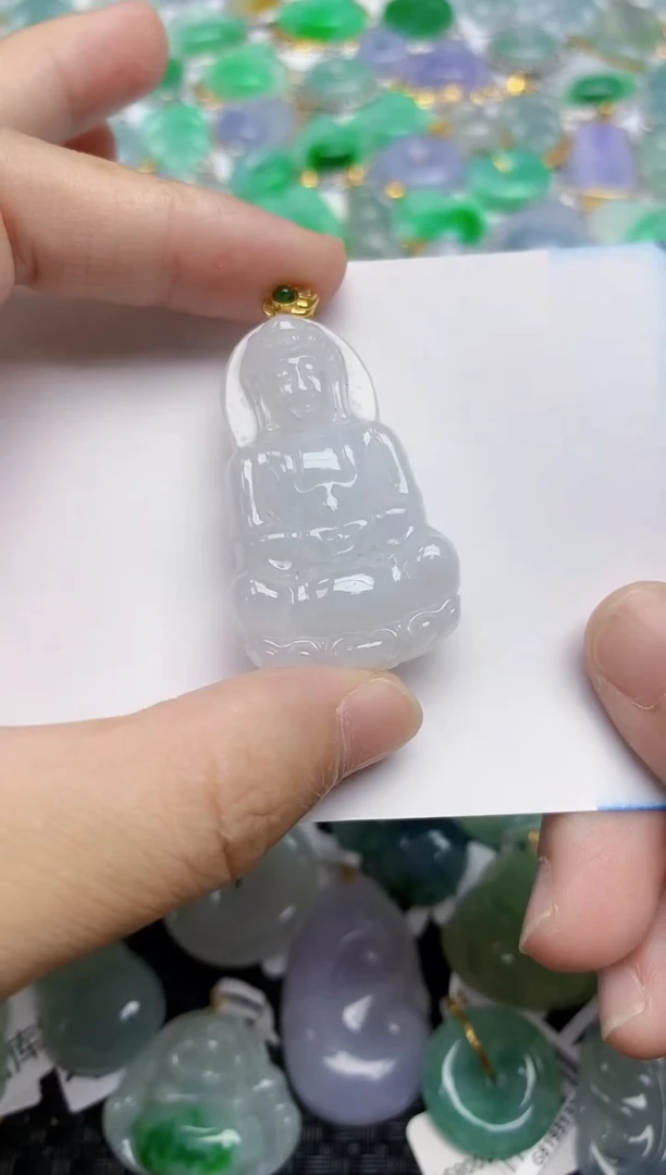 翡翠未镶嵌颈饰天然翡翠A货