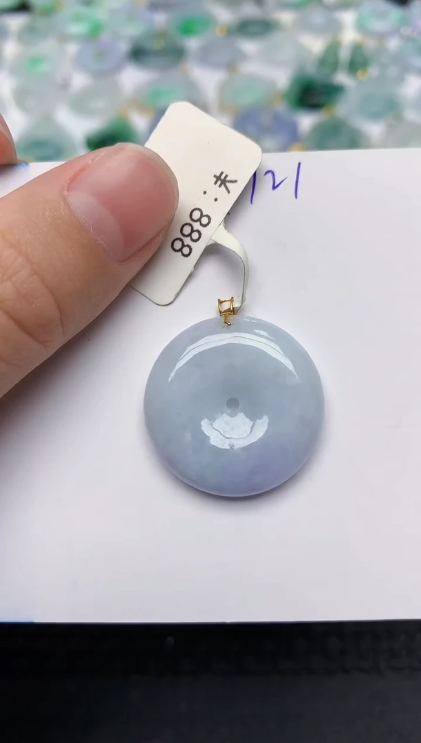 颈饰未镶嵌翡翠天然缅甸A货翡翠百元以上9元证书费自理