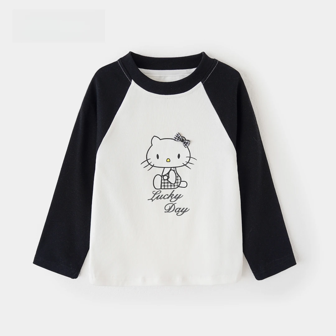 女童早秋上衣春秋洋气儿童长袖T恤宽松女小童秋装T恤Q2087