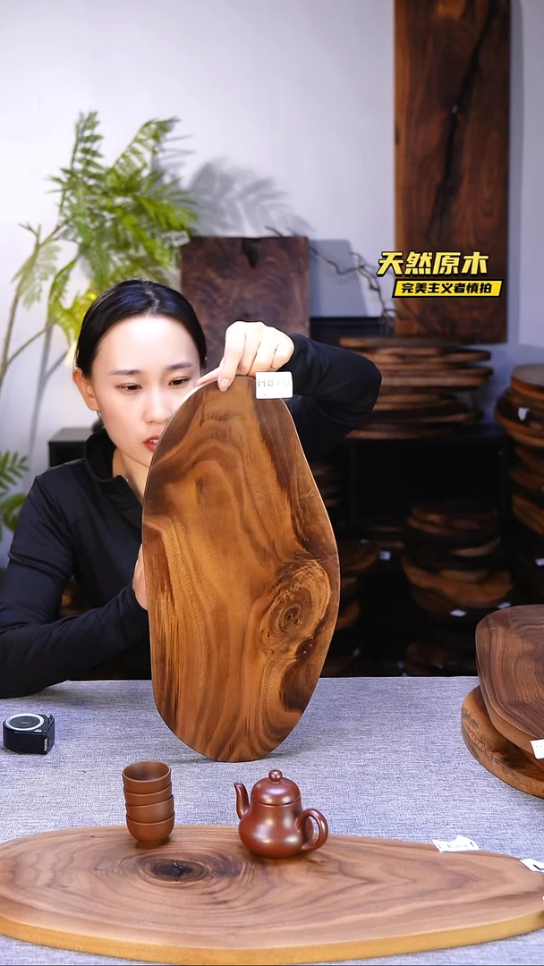 木北美黑胡桃原木.干裂疤结不属于商品质量问题完美主义者慎拍