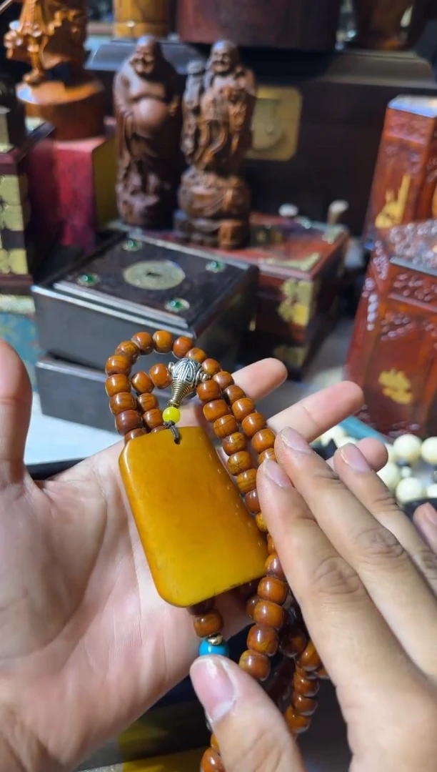 木12345脖挂吊坠带盒子