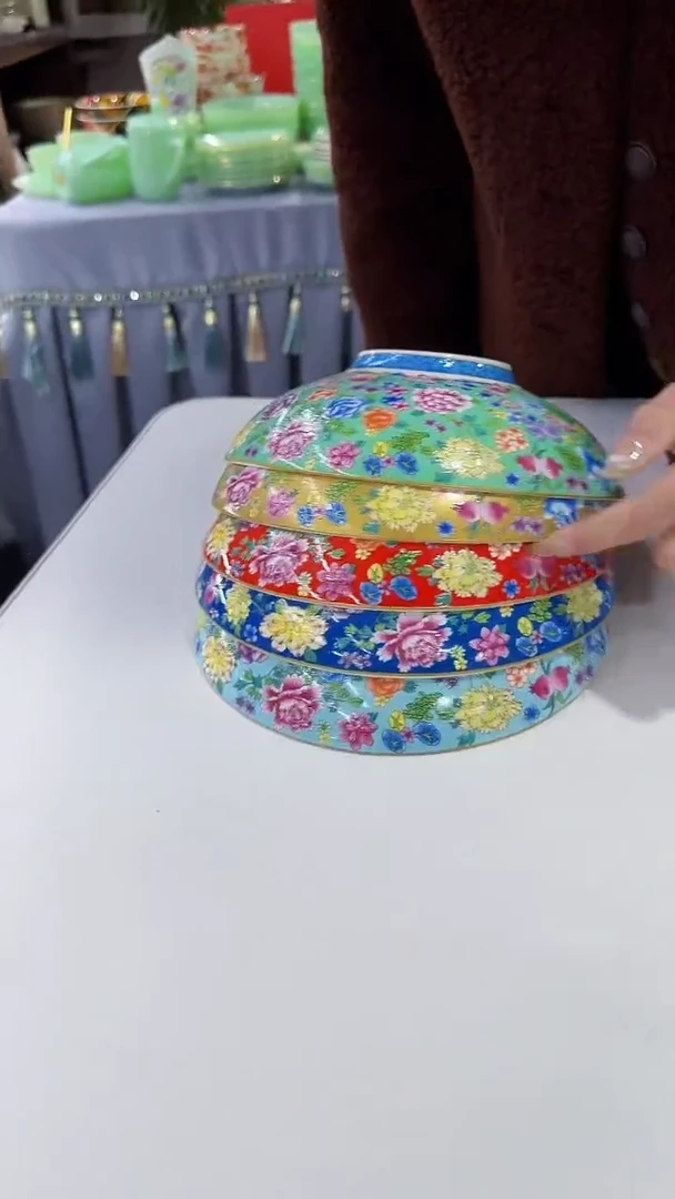 【闪购商品】瓷片8.5英寸元宝盘5个景德镇陶瓷