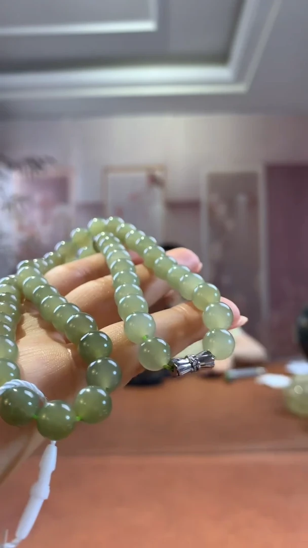 和田玉未镶嵌挂件冰晴水项链