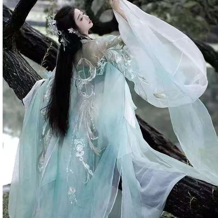 百花神重工刺绣大袖衫诃子裙超仙国风大典十二花神
