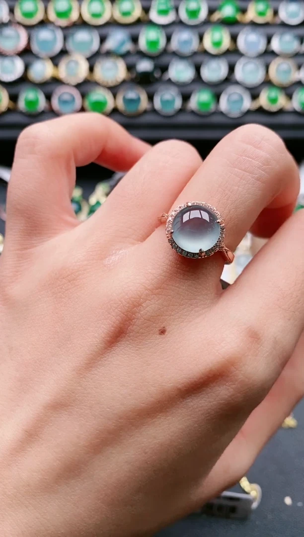 【闪购商品】翡翠戒指银S925镶嵌1111111