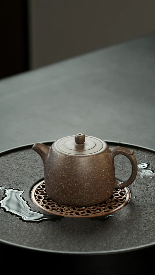 茶壶紫砂精挑24目满砂桃花泥手工锤炼井栏150cc