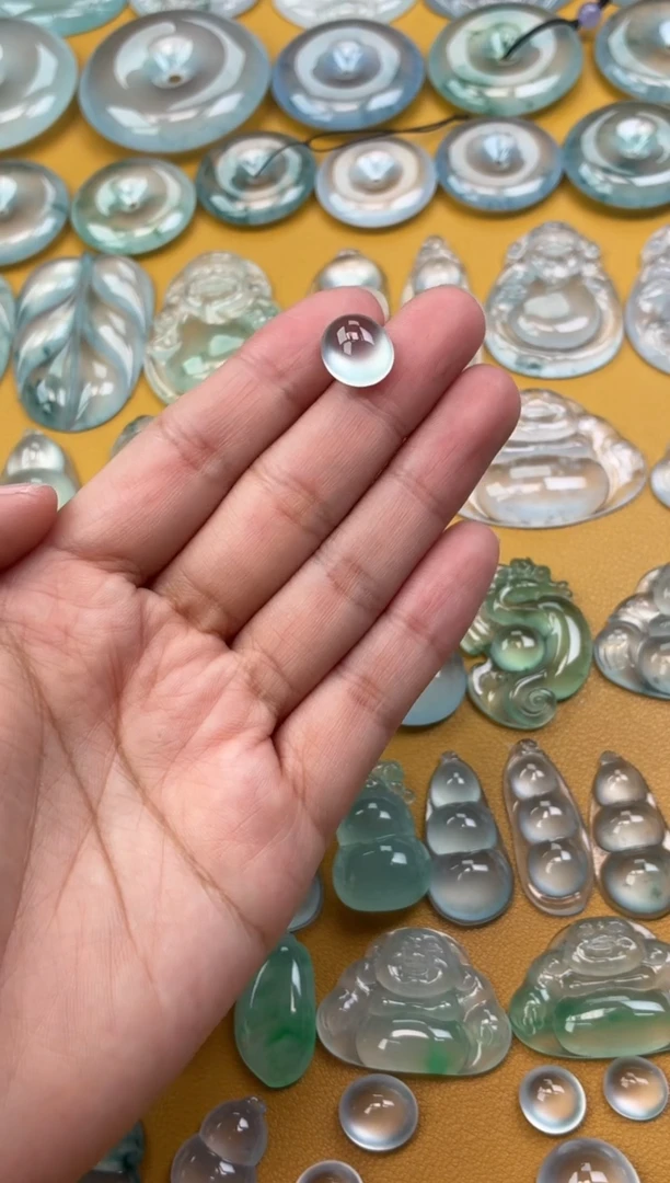 吊坠(不含链)未镶嵌翡翠64 蛋面 12 10.8 6.7