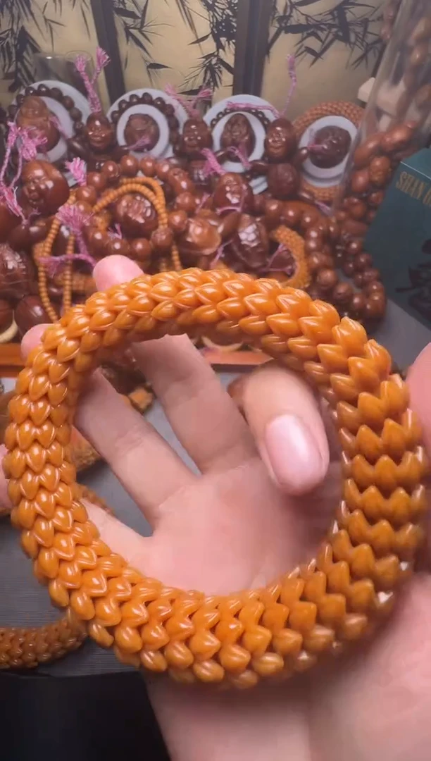 手串橄榄核猴头莲花