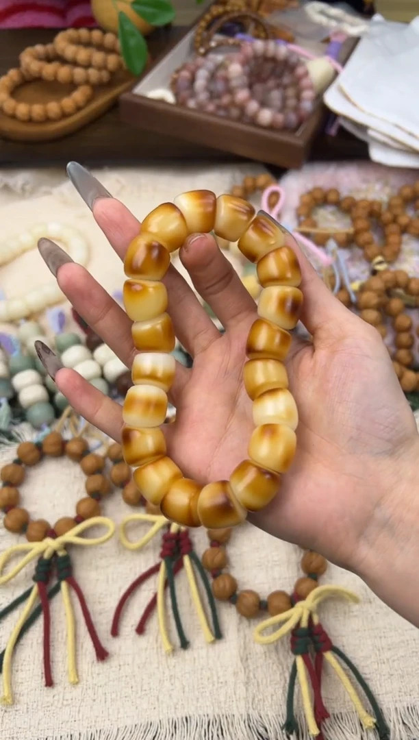 手串菩提根/象牙果卡16年糕肠手工干磨