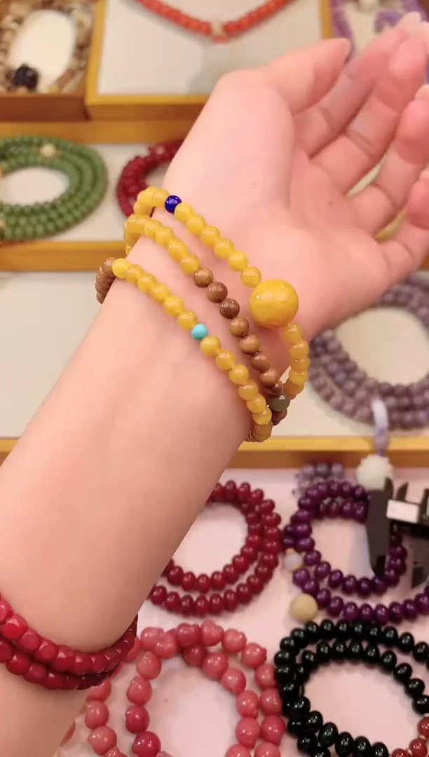 手串白玉菩提孤品