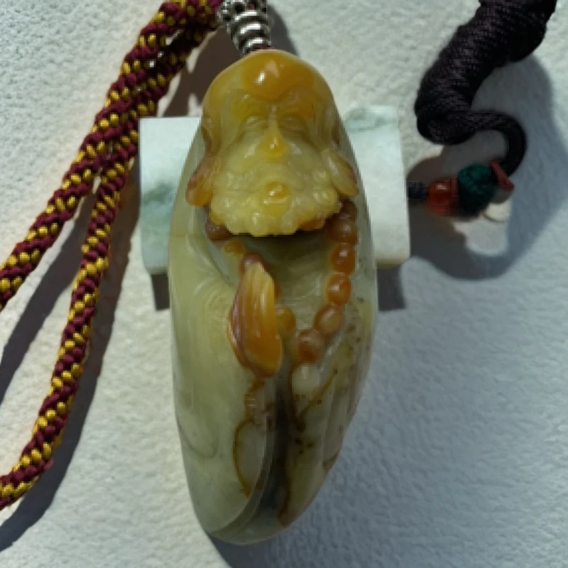 岫玉蛇纹石质玉［达摩老祖］