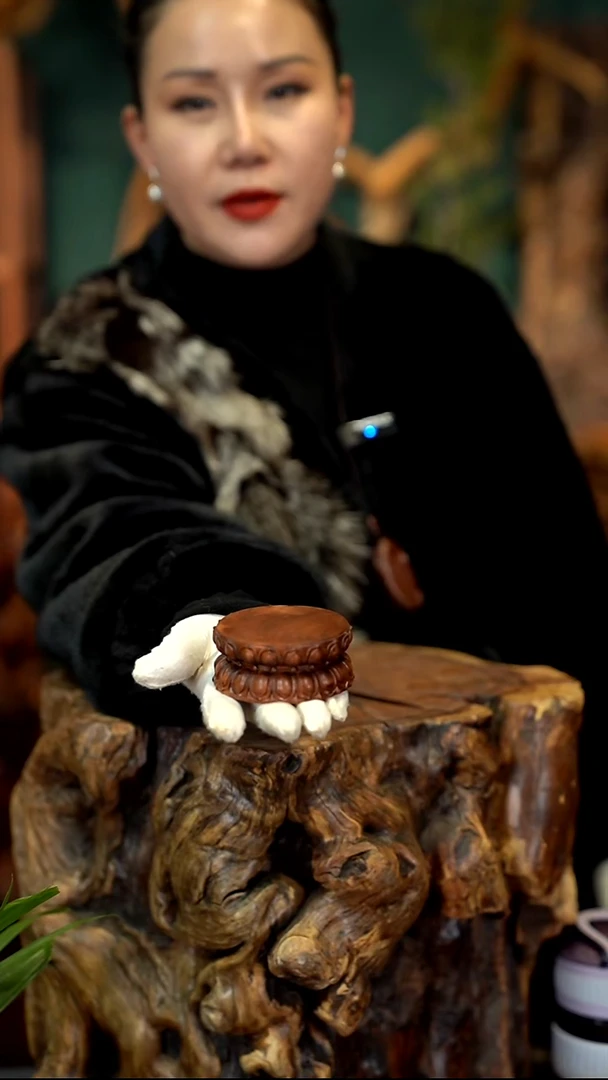 木雷击枣木小号莲花台