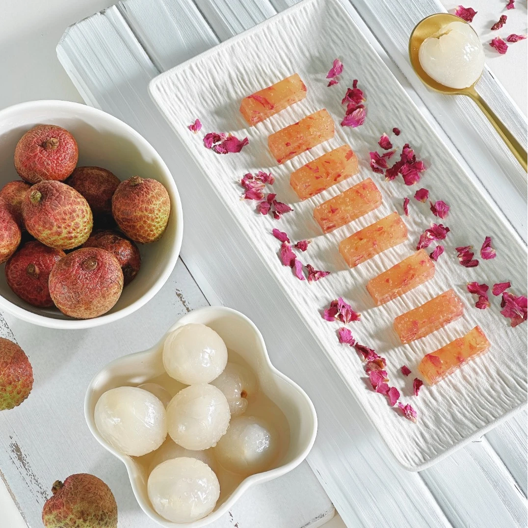荔枝玫瑰软糖200g 新鲜荔枝汁【香甜口糯叽叽】 手工无添加糖果