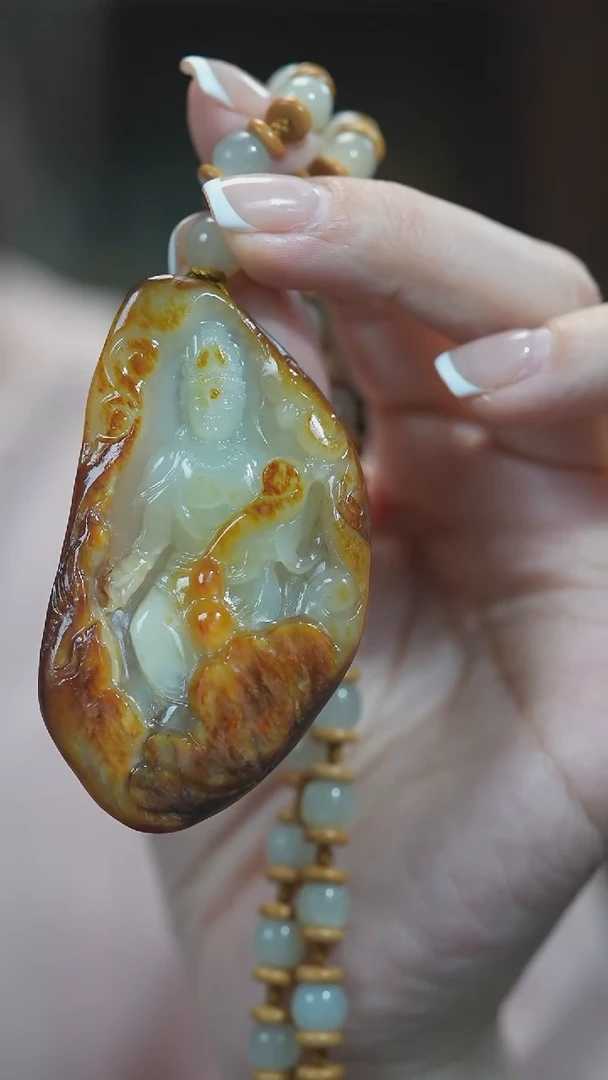 未镶嵌和田玉把件观音