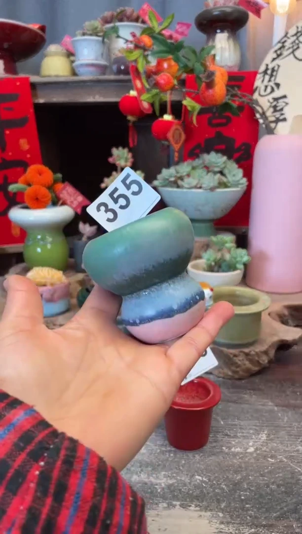 【闪购商品】摆件355知木小芳花盆